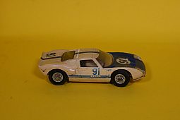Slotcars66 Ford GT 1/40th scale Jouef slot car tempo printed white #91 